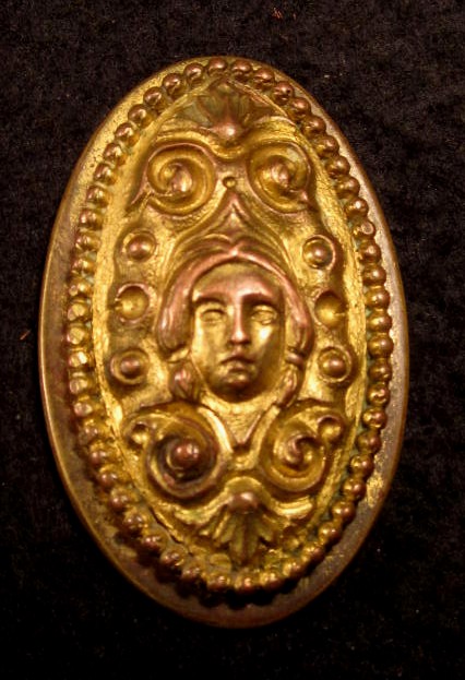 Figural Bronze Key Hole Cover
