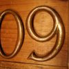 Large Bronze House Number 90