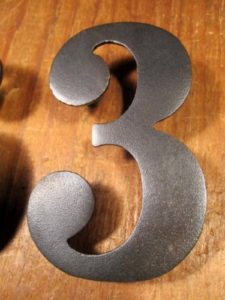 Iron House Numbers 36