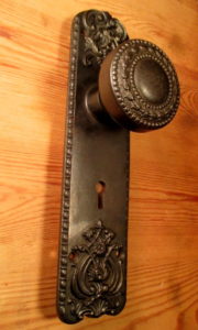 Exterior Cast Iron Door Plate & Knob